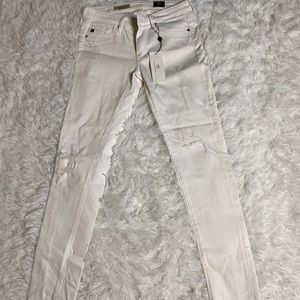 AG new with tags skinny white jeans.